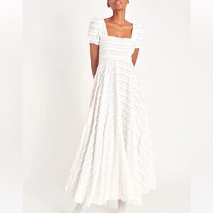 PINK LOVE SHACK FANCY Ryan Catalina Lace Maxi Dress